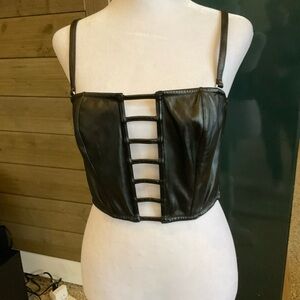 Victoria's Secret Black Strappy Crop Top